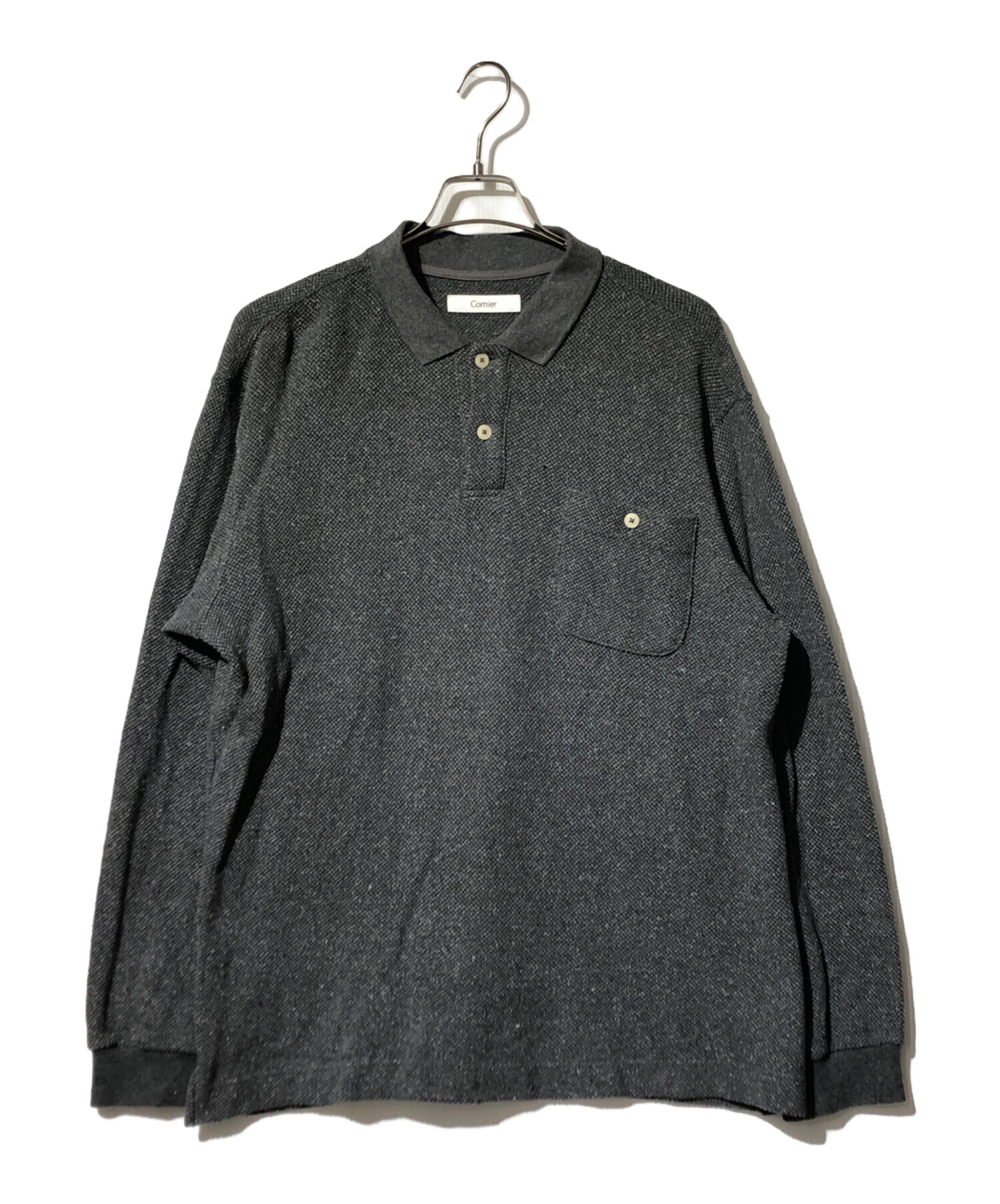 中古・古着通販】cornier (コルニエ) SILK NEP HEAVY MOSS STITCH POLO
