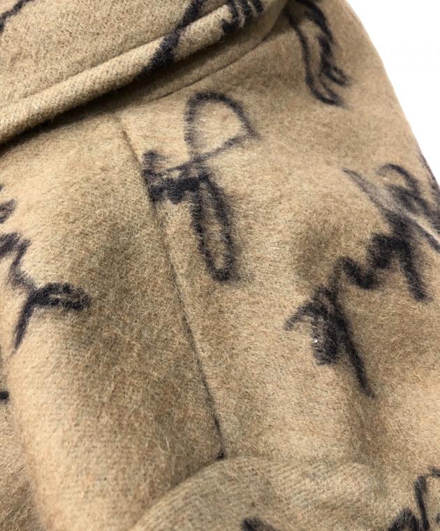 中古・古着通販】SUPREME (シュプリーム) Script Logos Wool Overcoat