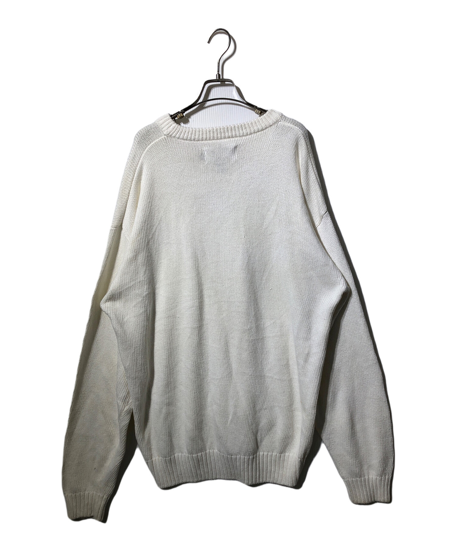 【黒タグ】Eddie Bauer エディーバウアー コットンニット アーガイル 80s 90s Eddie Bauer エディバウアー コットンニット