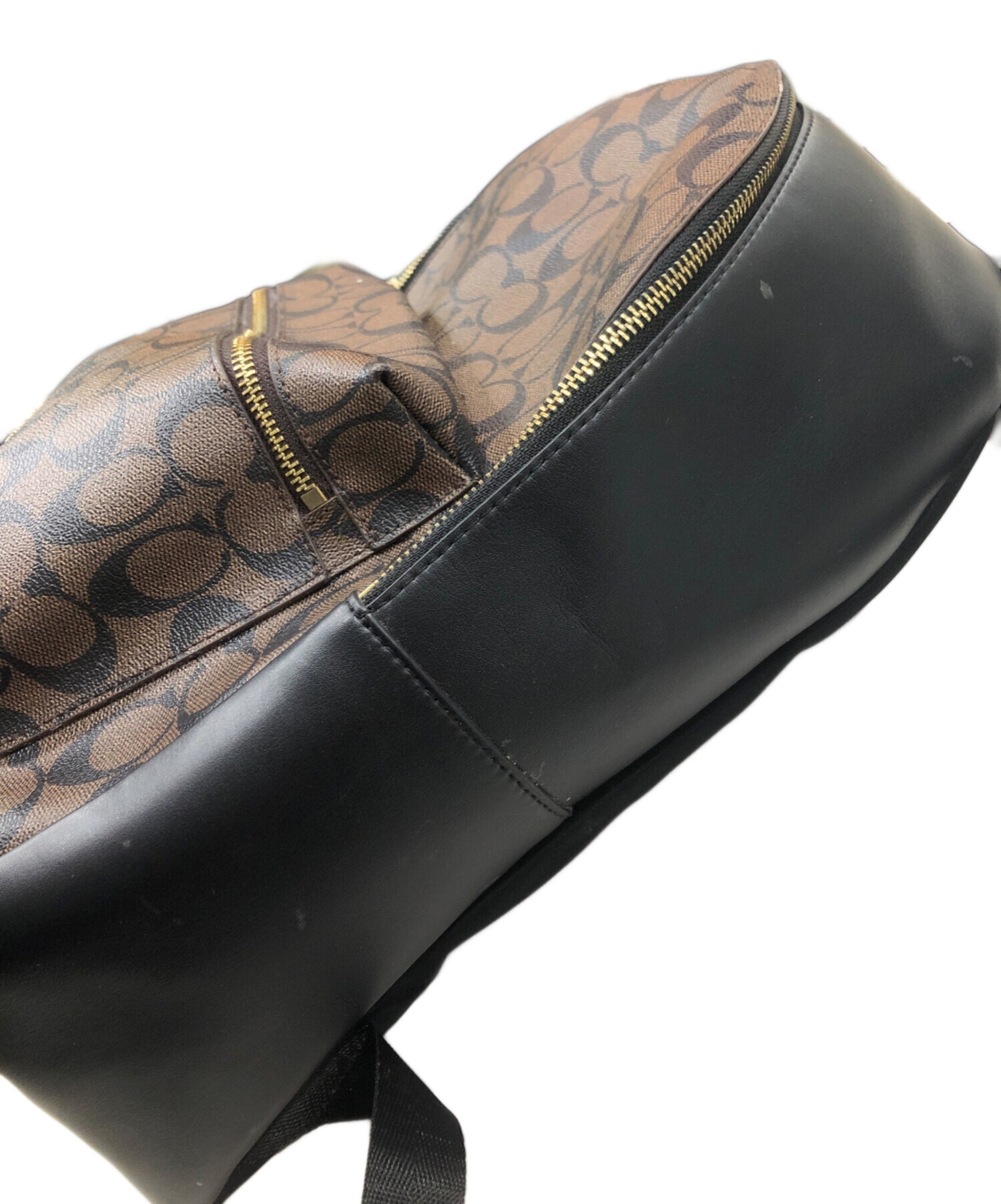 中古・古着通販】COACH (コーチ) モノグラムコーティングリュック 