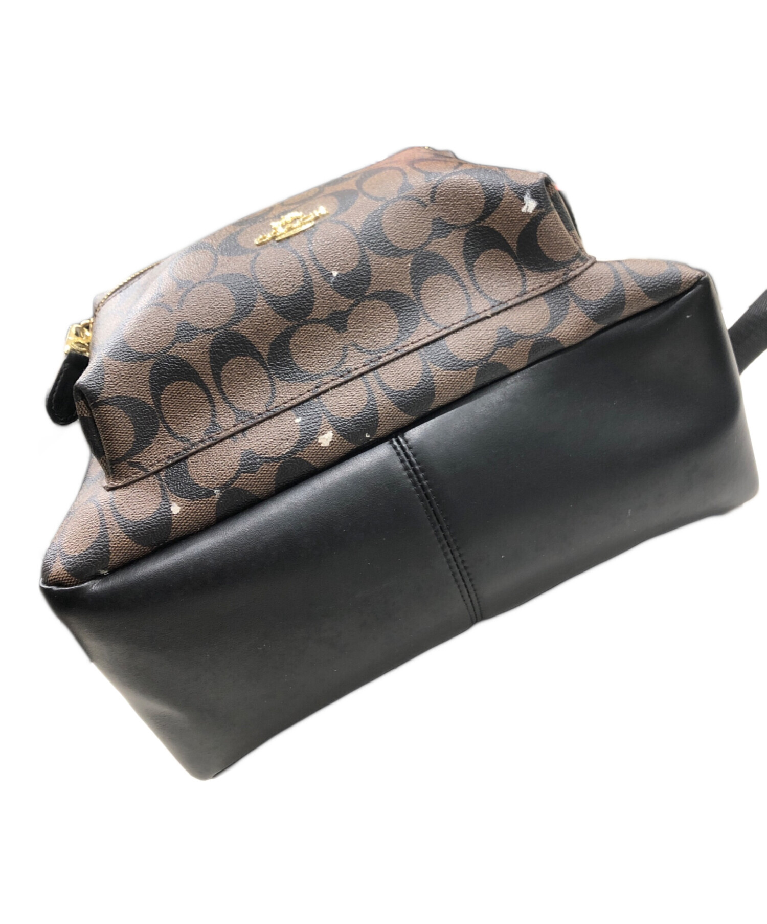 中古・古着通販】COACH (コーチ) モノグラムコーティングリュック 