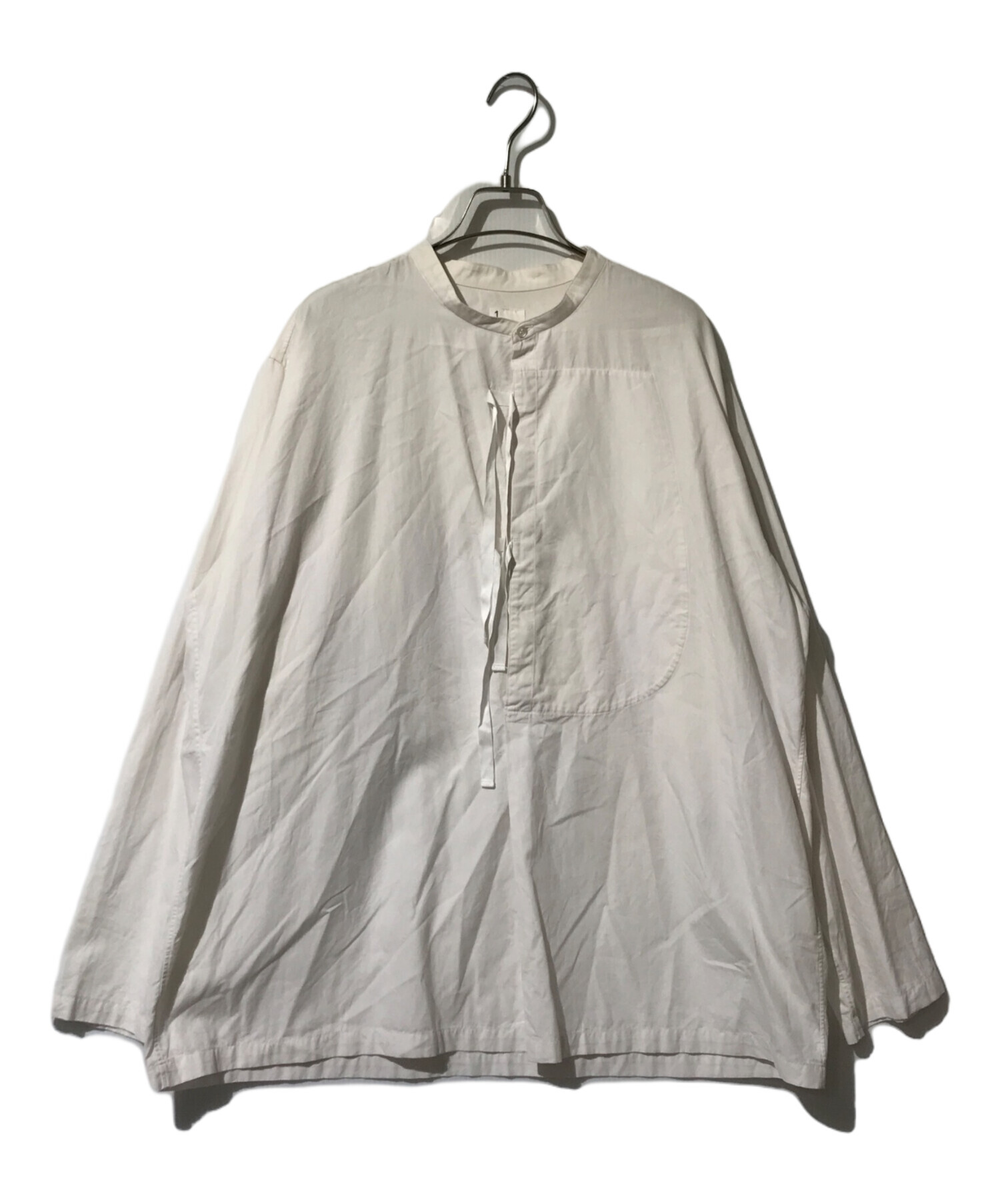 F*o様 holk シャツ　未使用品 中古・古着通販】holk (ホーク) バンドカラーシャツ アイボリー サイズ