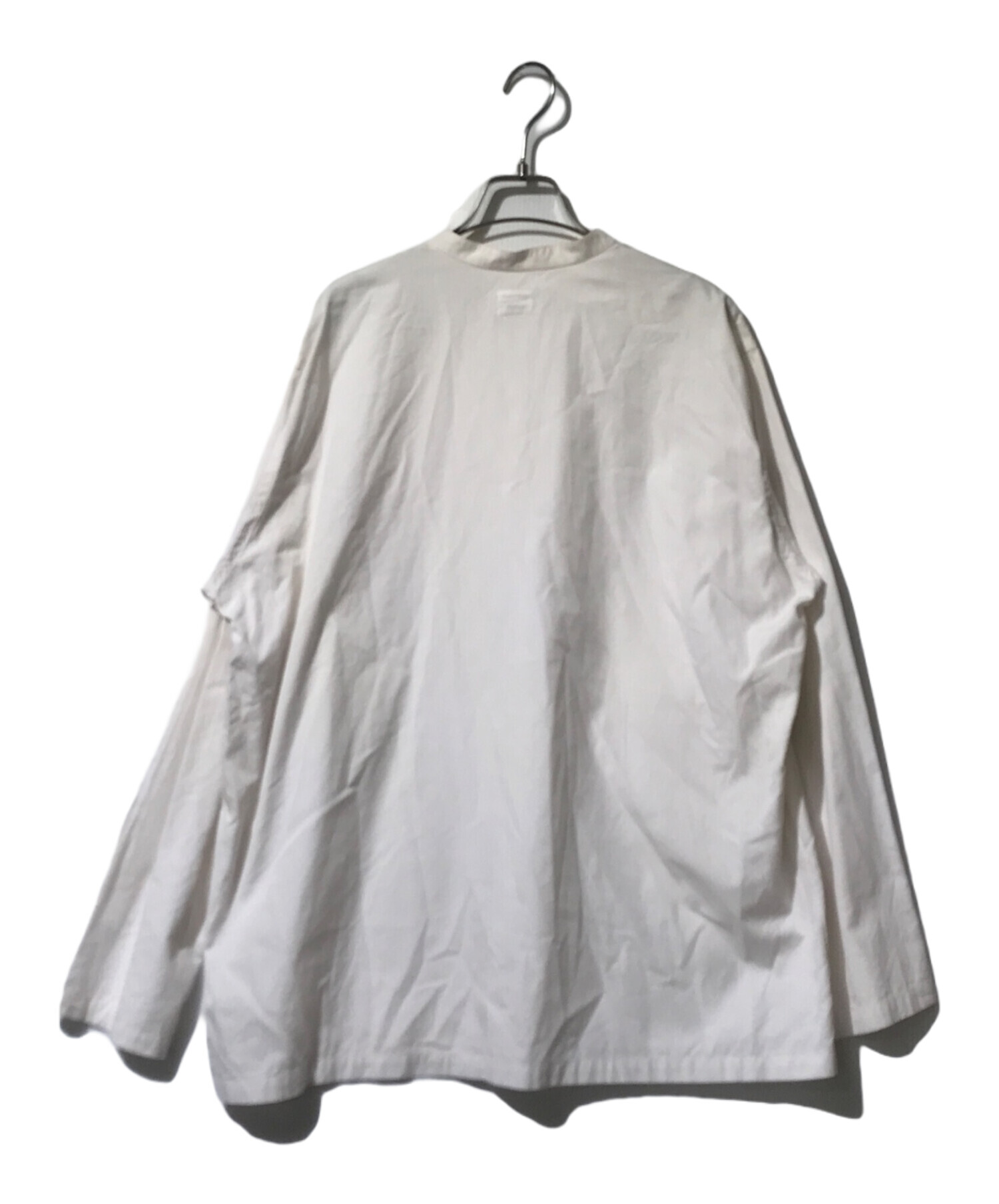 中古・古着通販】holk (ホーク) バンドカラーシャツ アイボリー サイズ