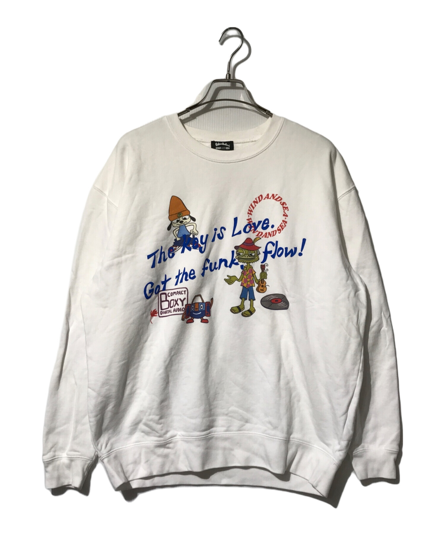 WIND AND SEA Tシャツ Mサイズ ホワイト パラッパラッパー 中古・古着通販】WIND AND SEA (ウィンダンシー) PARAPPA THE RAPPER