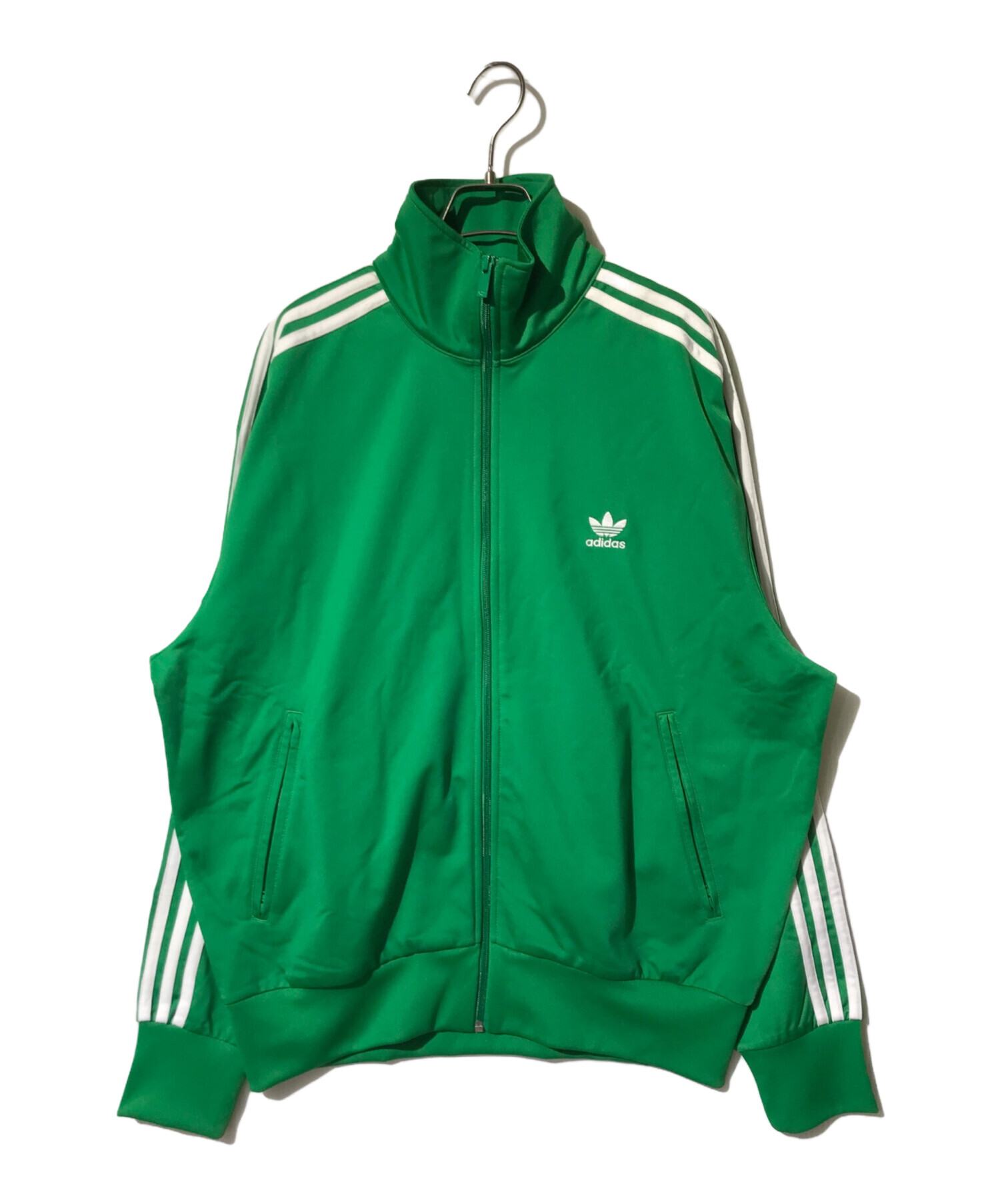 【レアカラー‼️】adidas トラックジャケット グリーン ベージュ L 古着 希少XL/古着/adidas アディダス トラックジャケット ジャージ