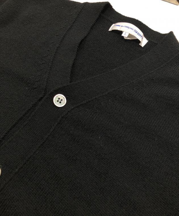レア　コムデギャルソン　アーカイブ　Vネック ニットカーディガン カシミア100 レア コムデギャルソン アーカイブ Vネック ニットカーディガン