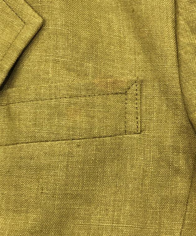 90s イヴサンローラン 金ボタン リネン パフスリーブ テーラードジャケット 90s イヴサンローラン 金ボタン リネン パフスリーブ テーラード