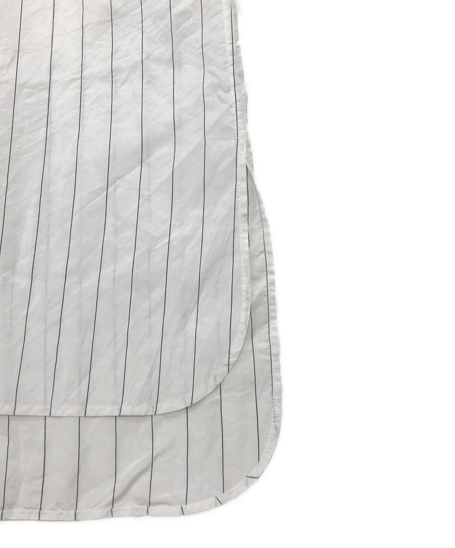 中古・古着通販】CELINE (セリーヌ) ストライプロングシャツ