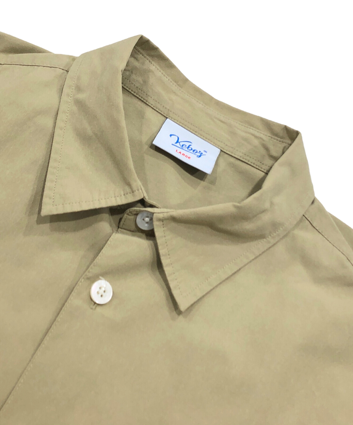 中古・古着通販】KEBOZ (ケボズ) ワークシャツ ベージュ サイズ:L