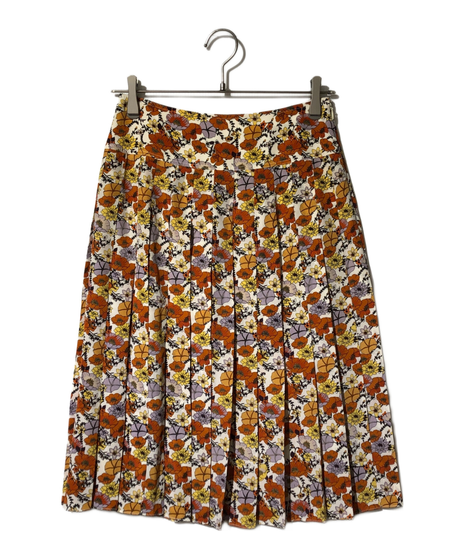 中古・古着通販】TORY BURCH (トリーバーチ) 花柄シルクプリーツ