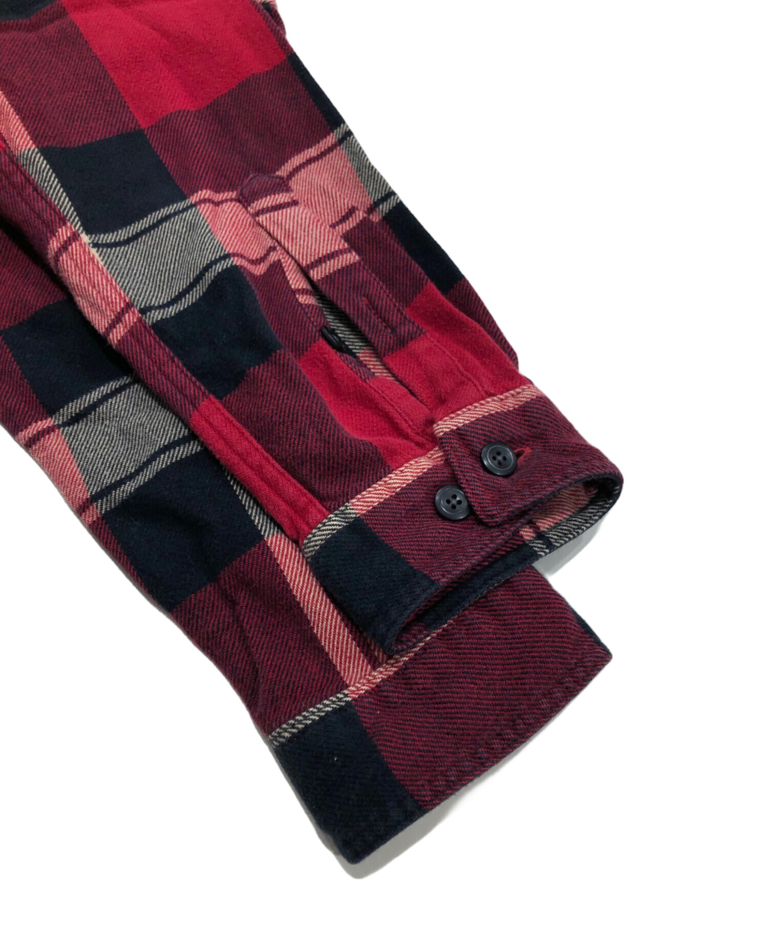 G*i様 patagonia ネルシャツ M ネイビー レッド 中古・古着通販】Patagonia (パタゴニア) ネルシャツ レッド サイズ:M