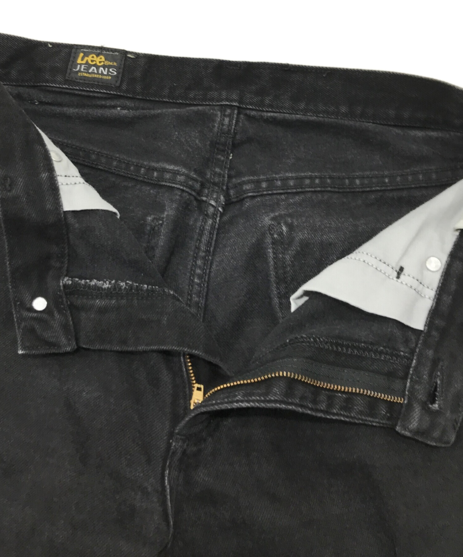 中古・古着通販】Lee Jeans (リー ジーンズ) ブラックデニムパンツ 