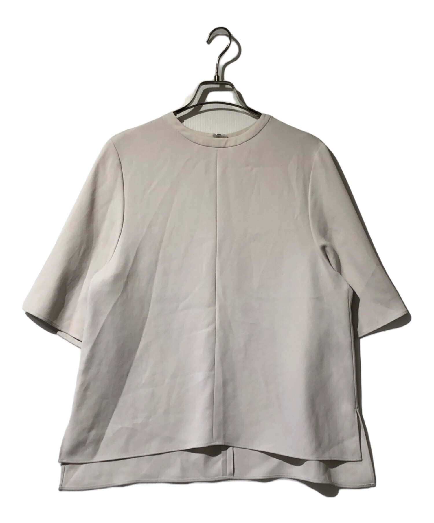 ソージュ soeju ライトクロスクルーネックブラウス M グレー ソージュ