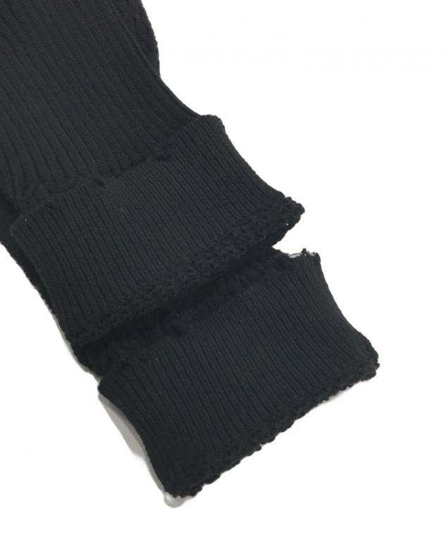ChanuChanuu  perverze usedhalfknit 中古・古着通販】PERVERZE (パーバーズ) Patch Knit Top ブラック