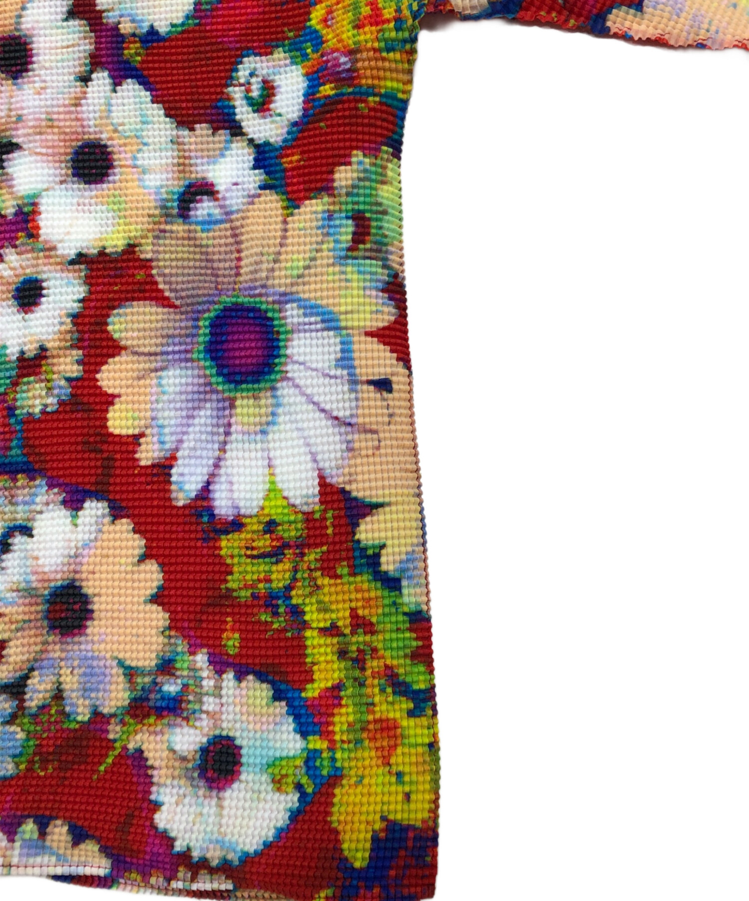 お値下げ‼️イッセイミヤケ　me　花柄模様タンクトップ 中古・古着通販】me ISSEY MIYAKE (ミーイッセイ ミヤケ) フラワー