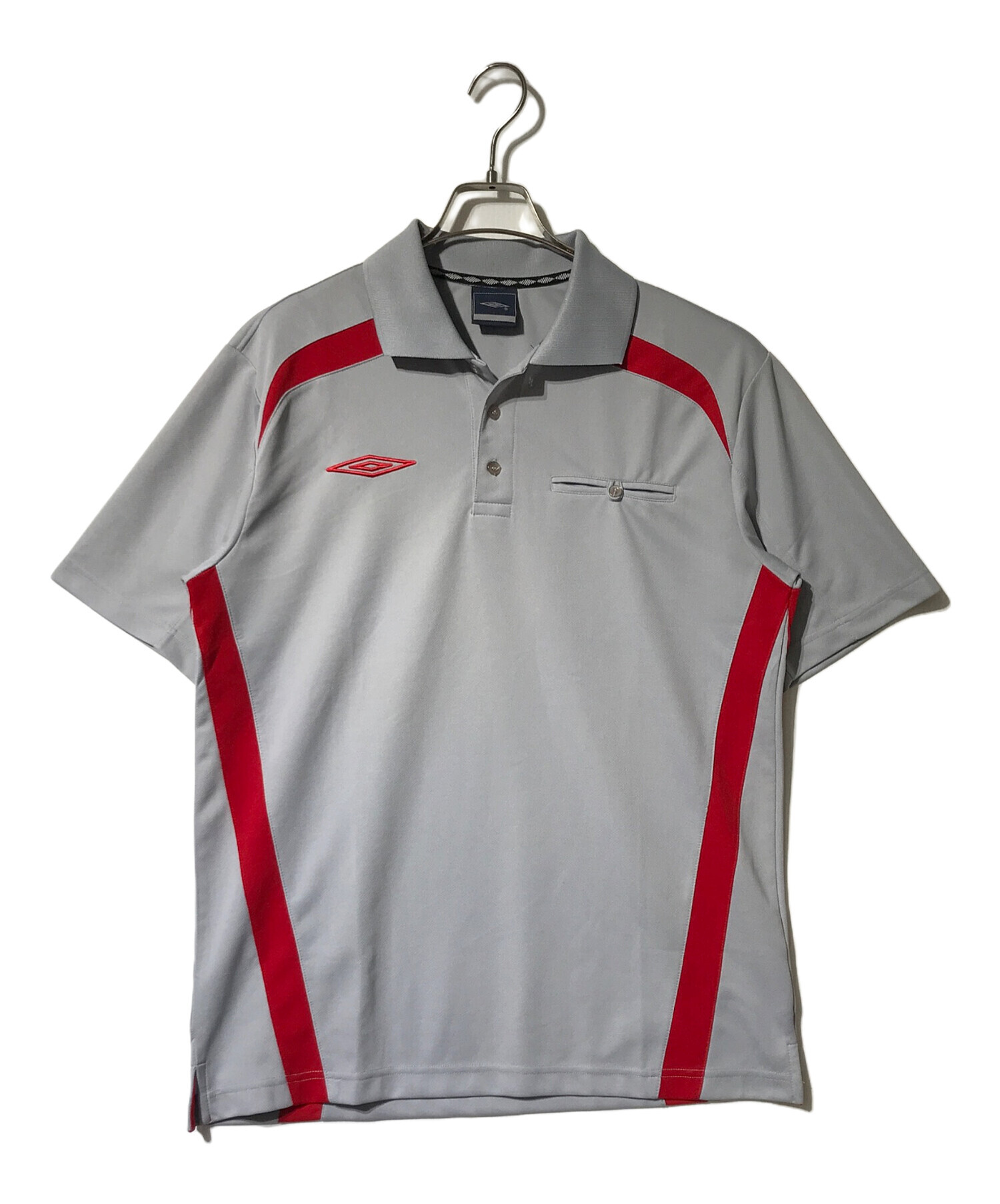 UMBRO アンブロ ポロシャツ メンズ 【古着】【中古】 中古・古着通販】UMBRO (アンブロ) ポロシャツ グレー サイズ:L
