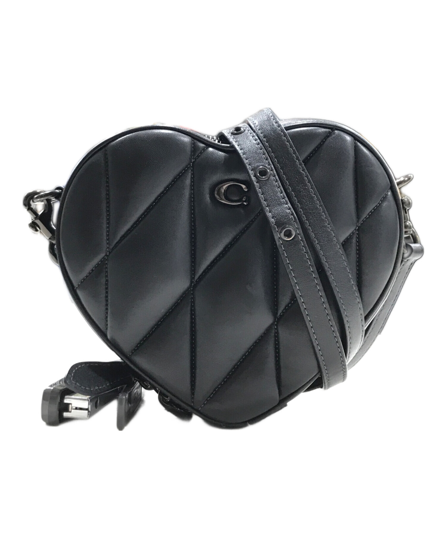 中古・古着通販】COACH (コーチ) ハート クロスボディ・キルティング 