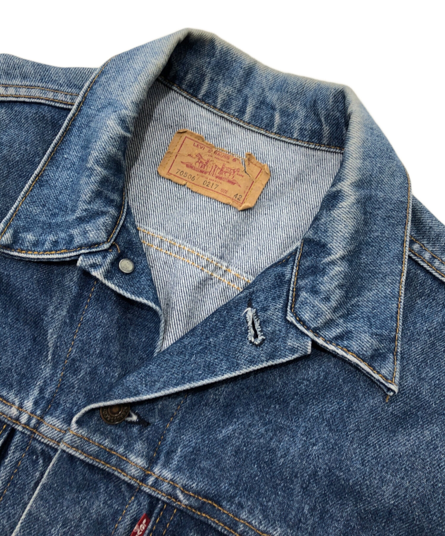 Levi's70506 デニムジャケット ケアタグ 42 usa製 Levi´s70506 デニムジャケット ケアタグ 42 usa製