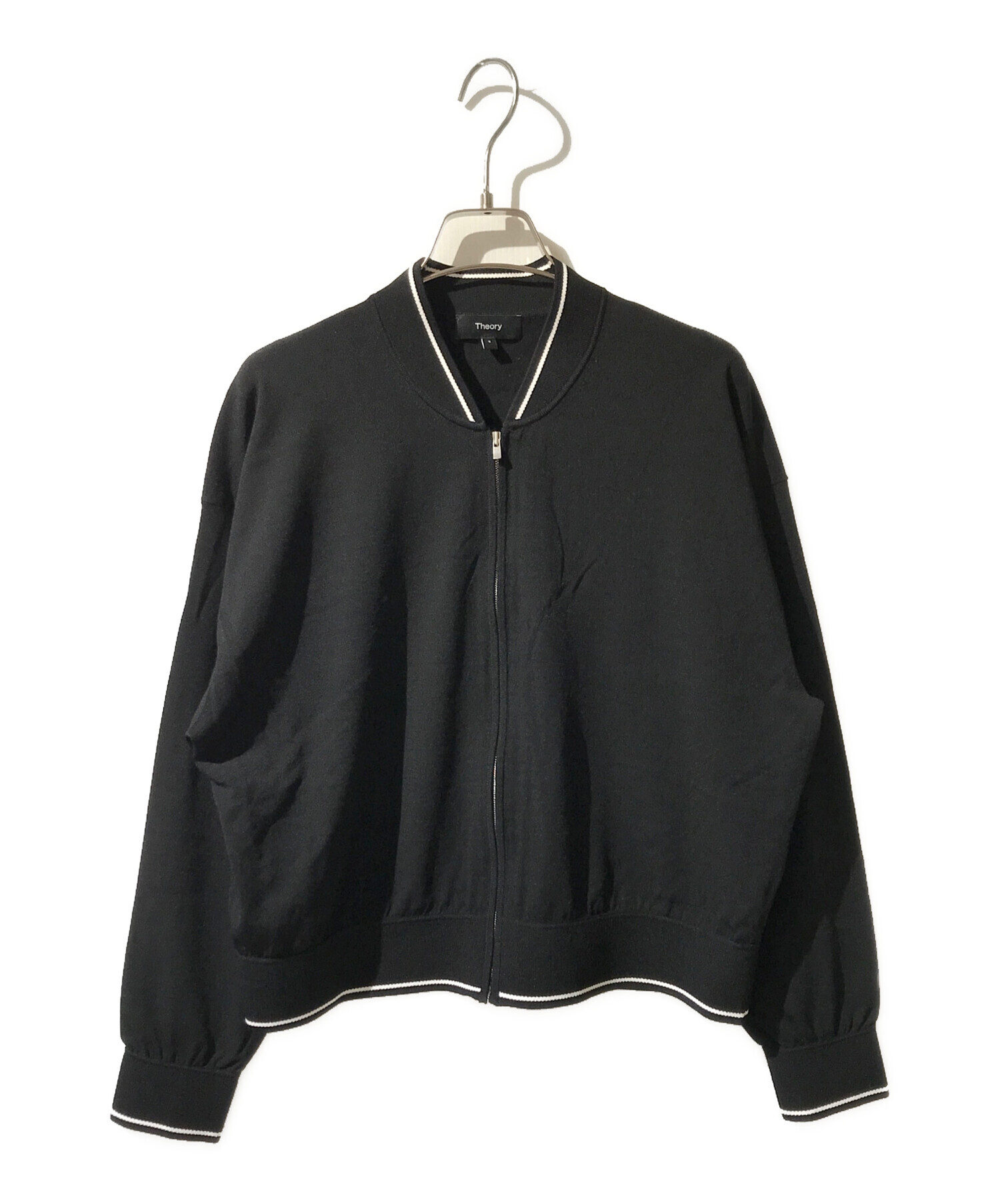 中古・古着通販】theory (セオリー) ジャージーカーディガン ブラック 