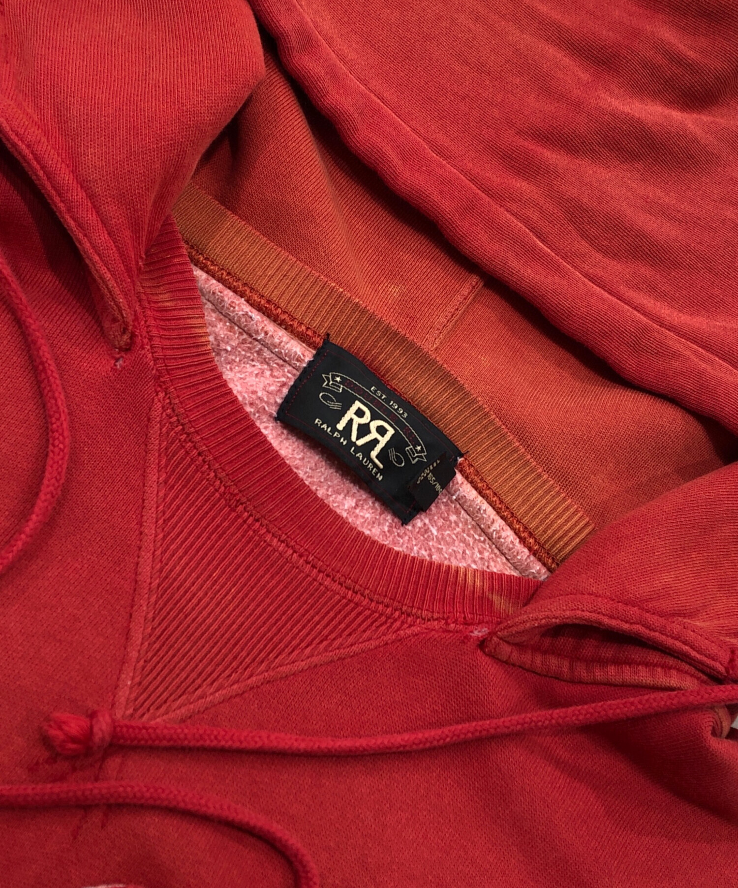 中古・古着通販】RRL (ダブルアールエル) 後付けパーカー レッド