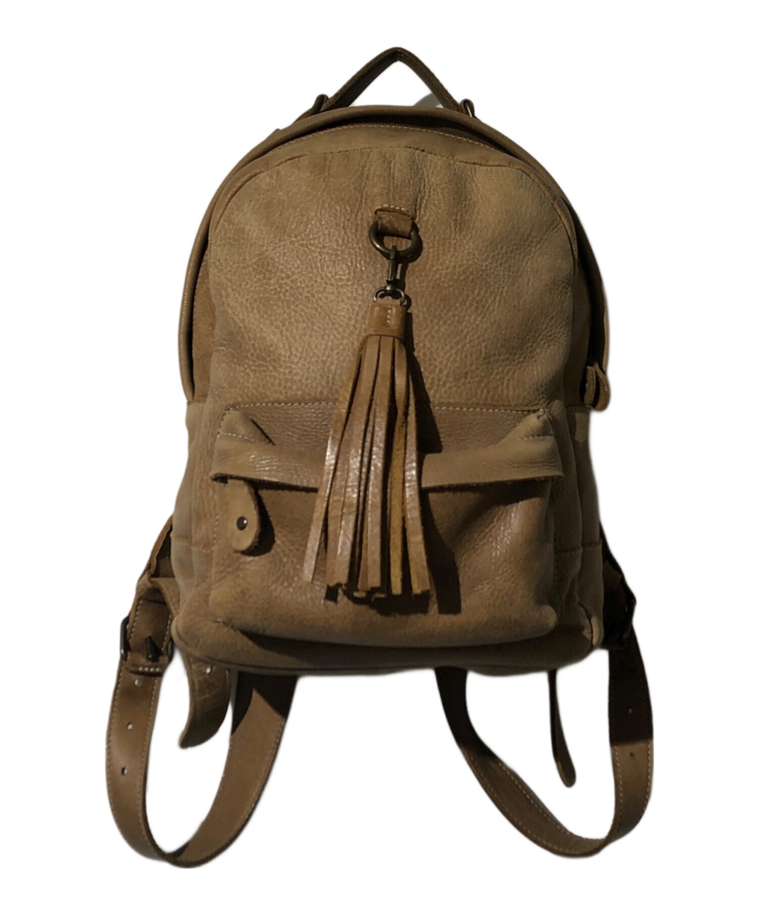 中古・古着通販】Roots (ルーツ) レザーリュック ブラウン｜ブランド