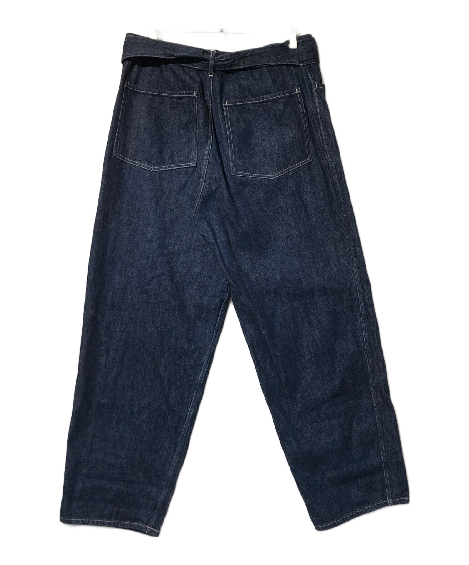 中古・古着通販】COMOLI (コモリ) ベルテッドデニムパンツ インディゴ 