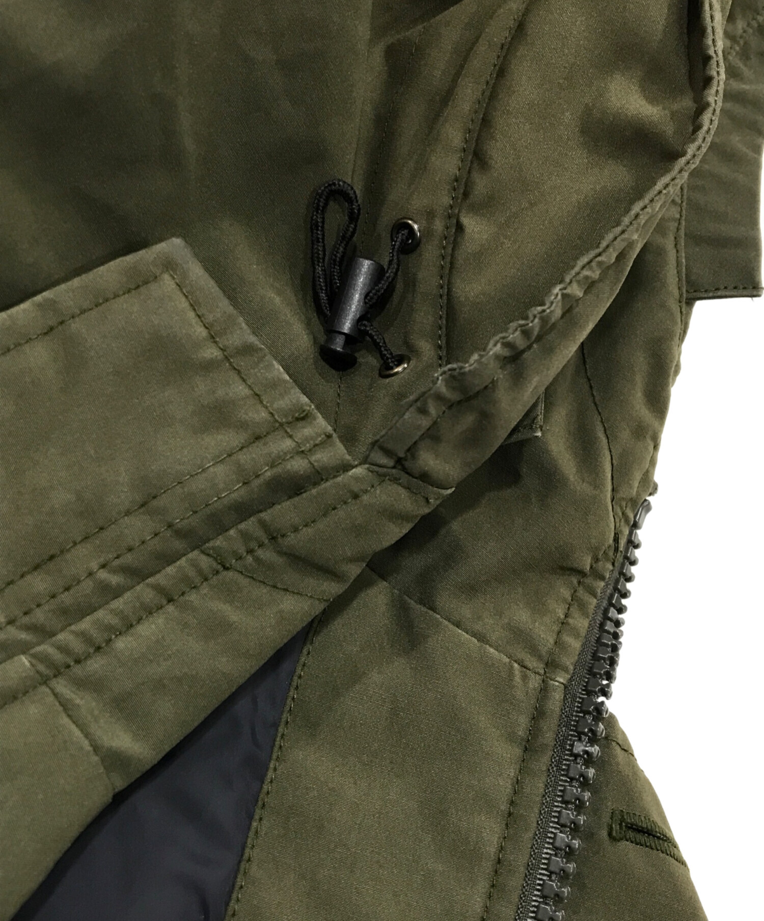 DANTON オリーブジャケット 36サイズ 中古・古着通販】DANTON (ダントン) ダウンジャケット オリーブ サイズ