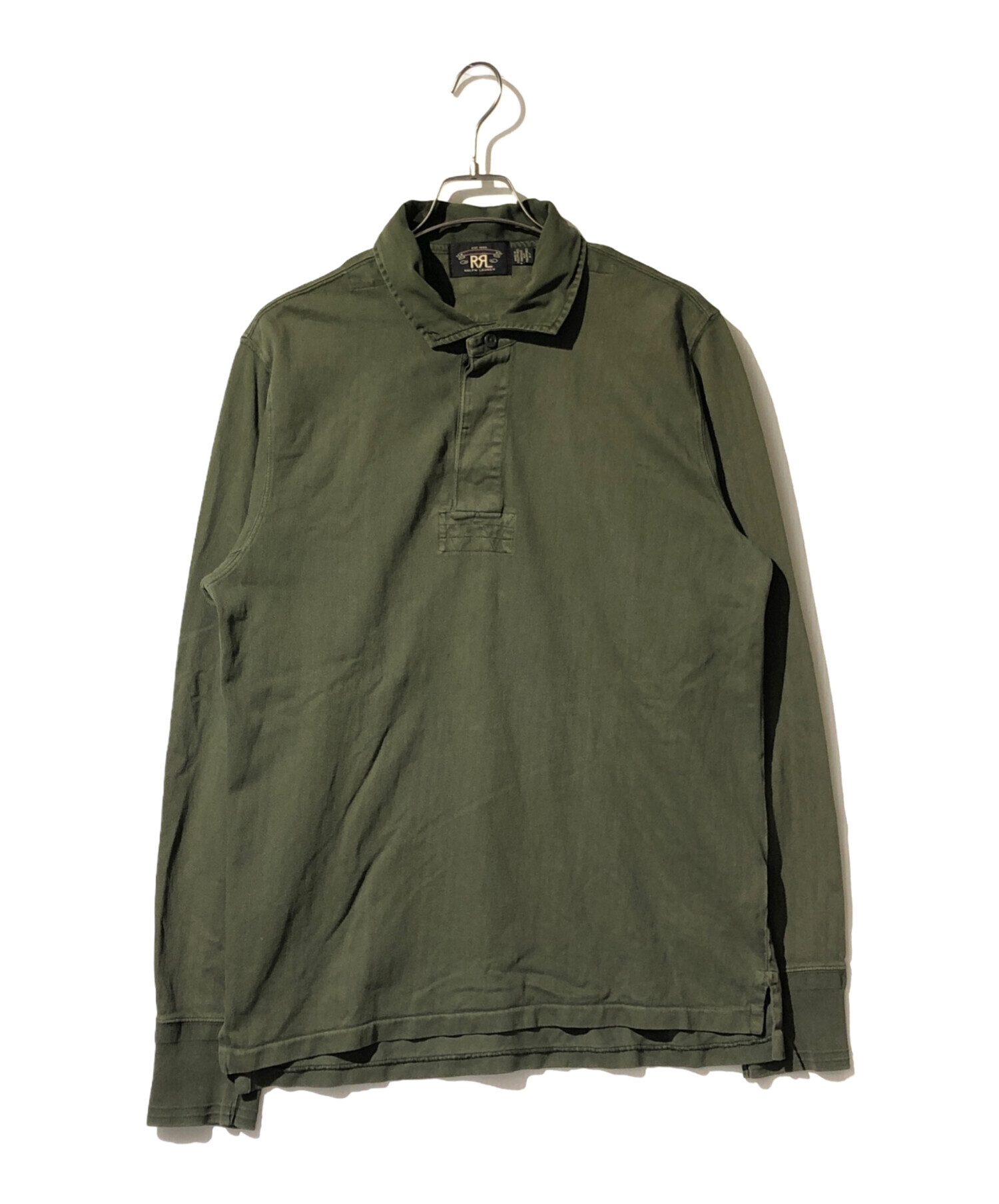 中古・古着通販】RRL (ダブルアールエル) プルオーバーシャツ オリーブ 