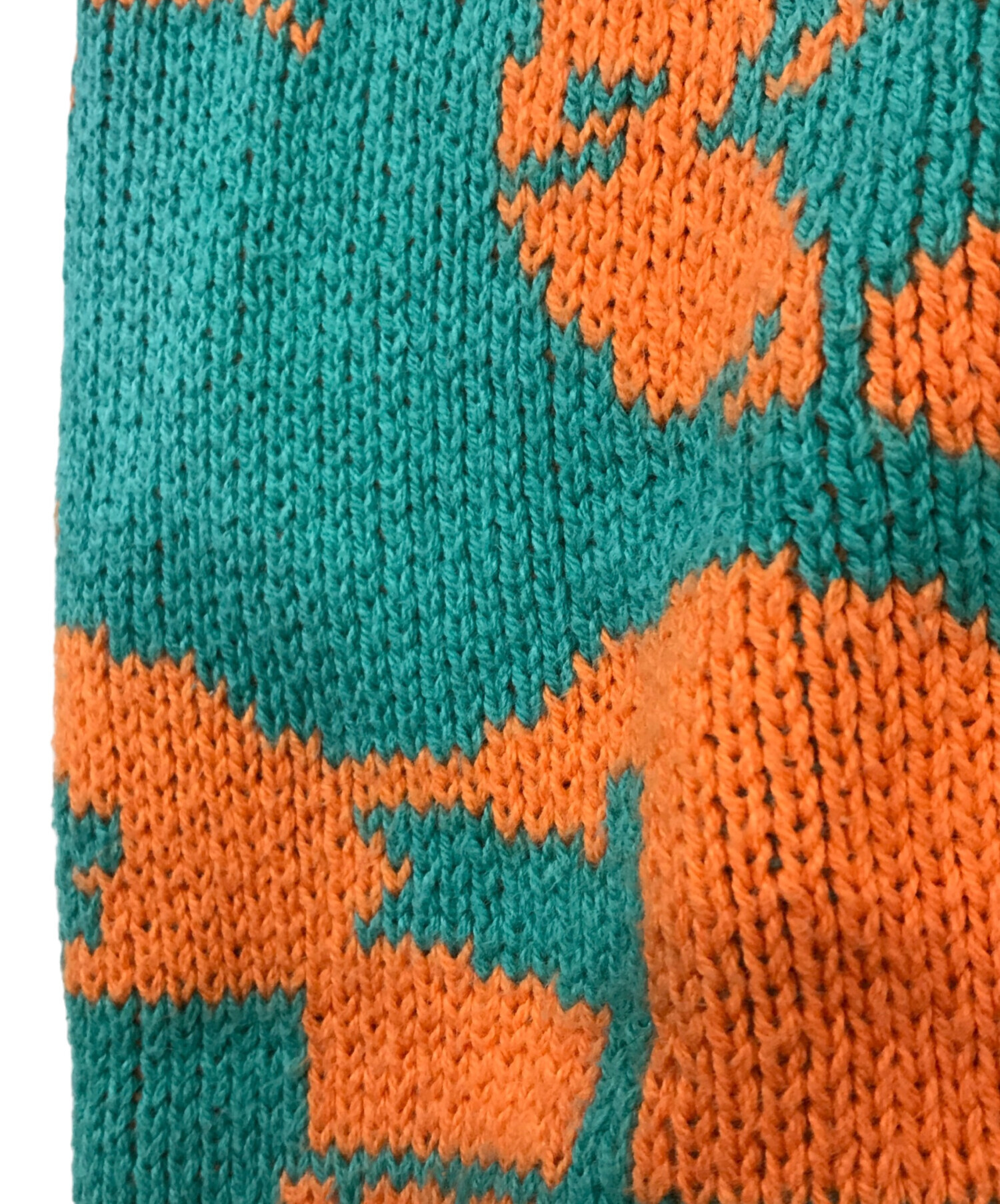 Keboz × All GOOD THINGS / ニット・セーター(厚手)/M/コットン/GRN/総柄 中古・古着通販】KEBOZ (ケボズ) ALL GOOD STORE NICE SWEATER