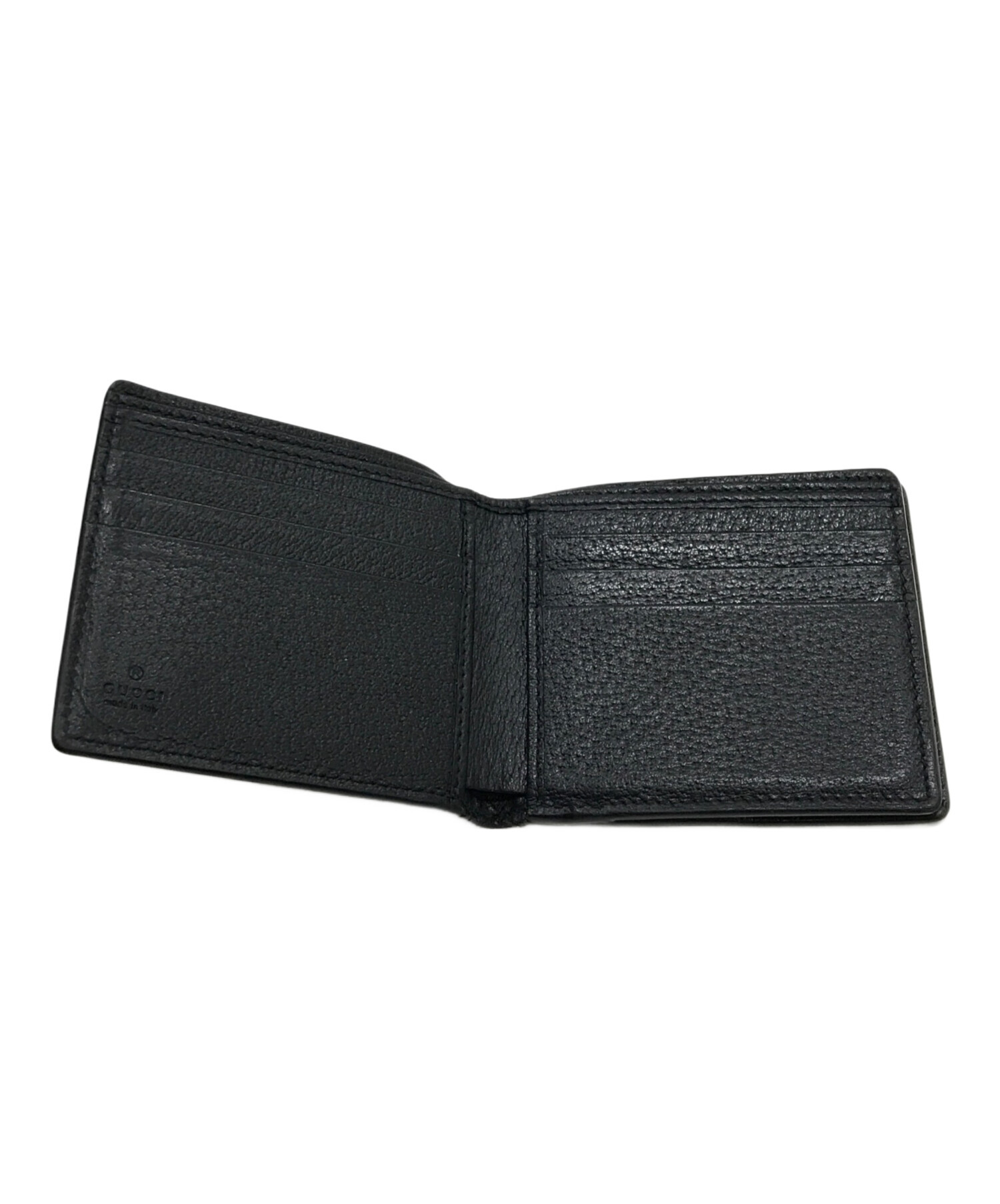 中古・古着通販】GUCCI (グッチ) GG マーモント 2つ折り財布 ブラック 