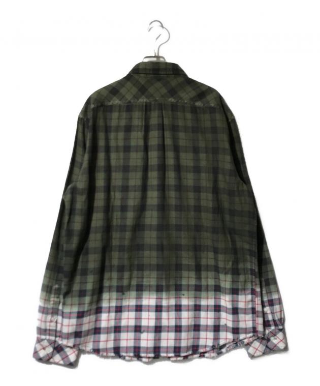 中古・古着通販】DIESEL (ディーゼル) デザインチェックシャツ/S  