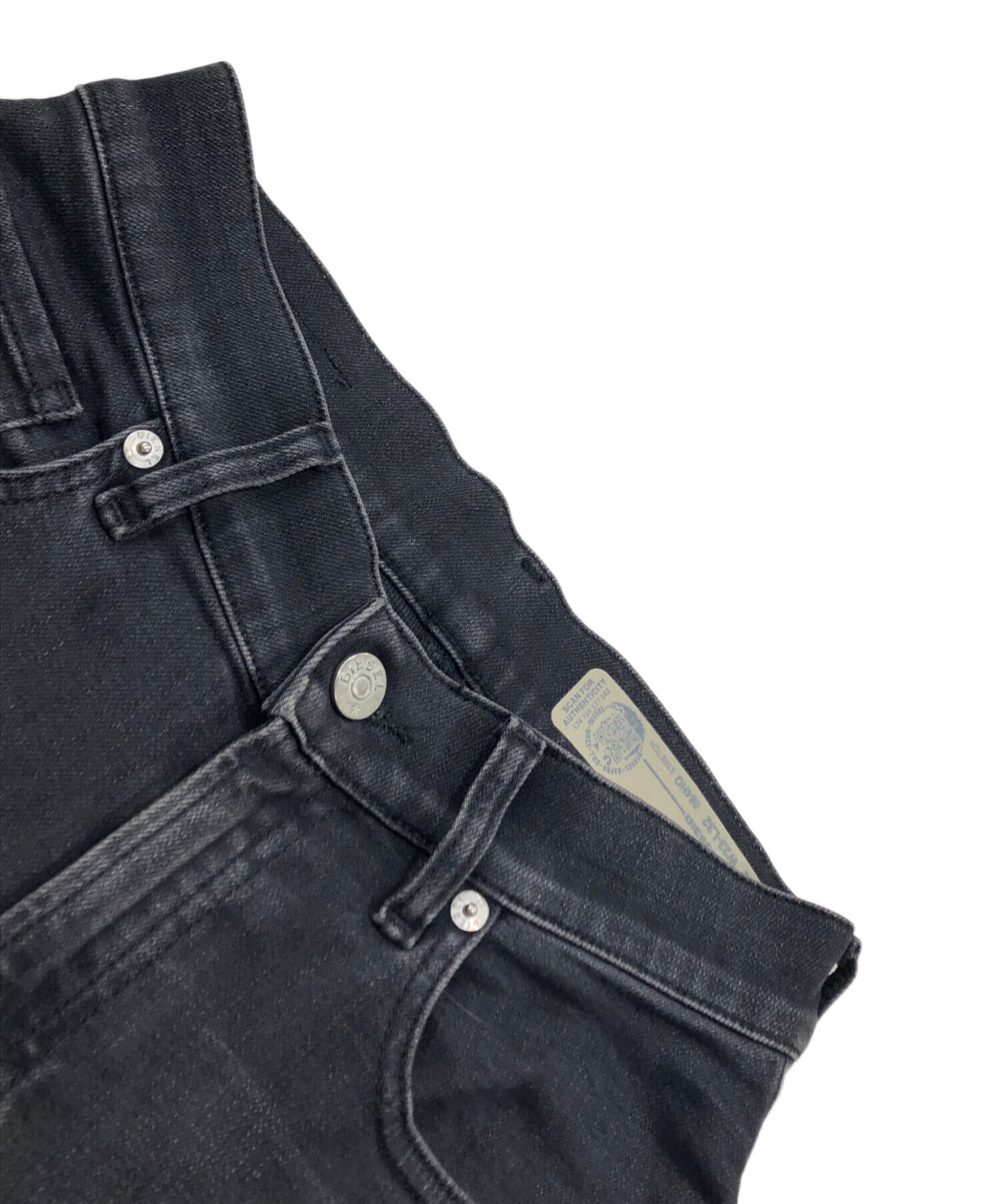 中古・古着通販】DIESEL (ディーゼル) WIDEEブラックデニムパンツ