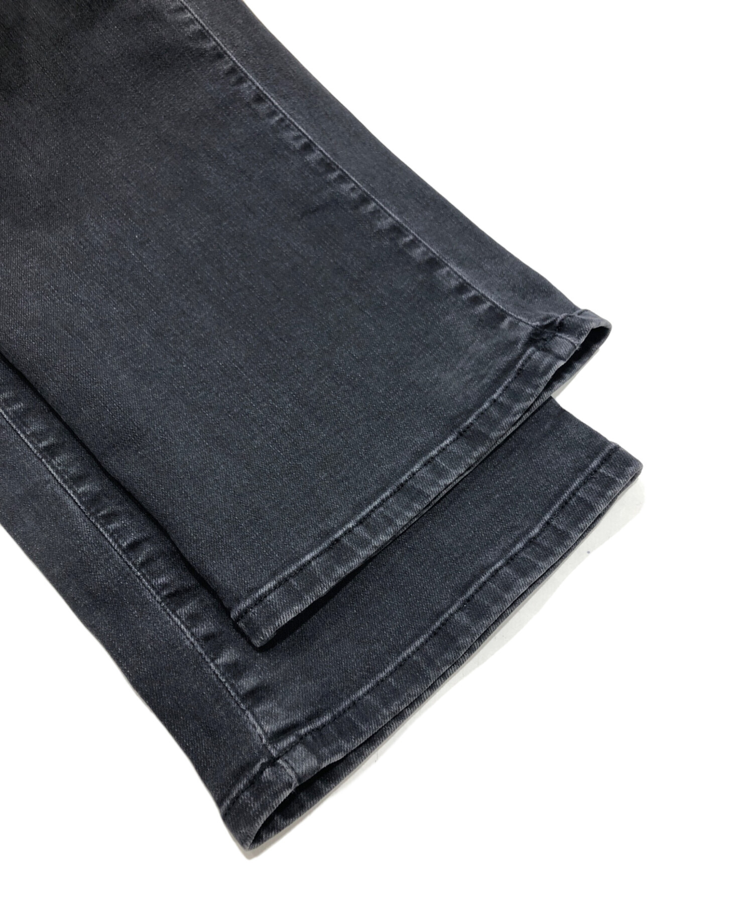 中古・古着通販】DIESEL (ディーゼル) WIDEEブラックデニムパンツ 