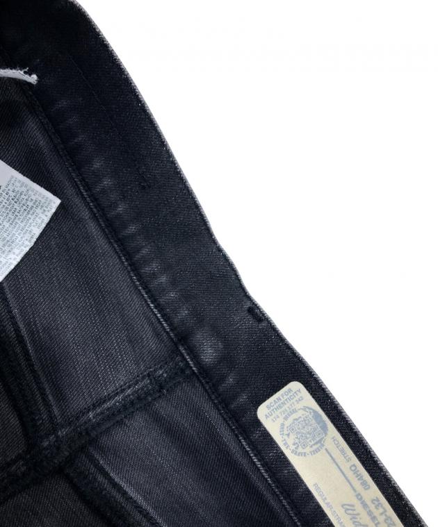 中古・古着通販】DIESEL (ディーゼル) WIDEEブラックデニムパンツ