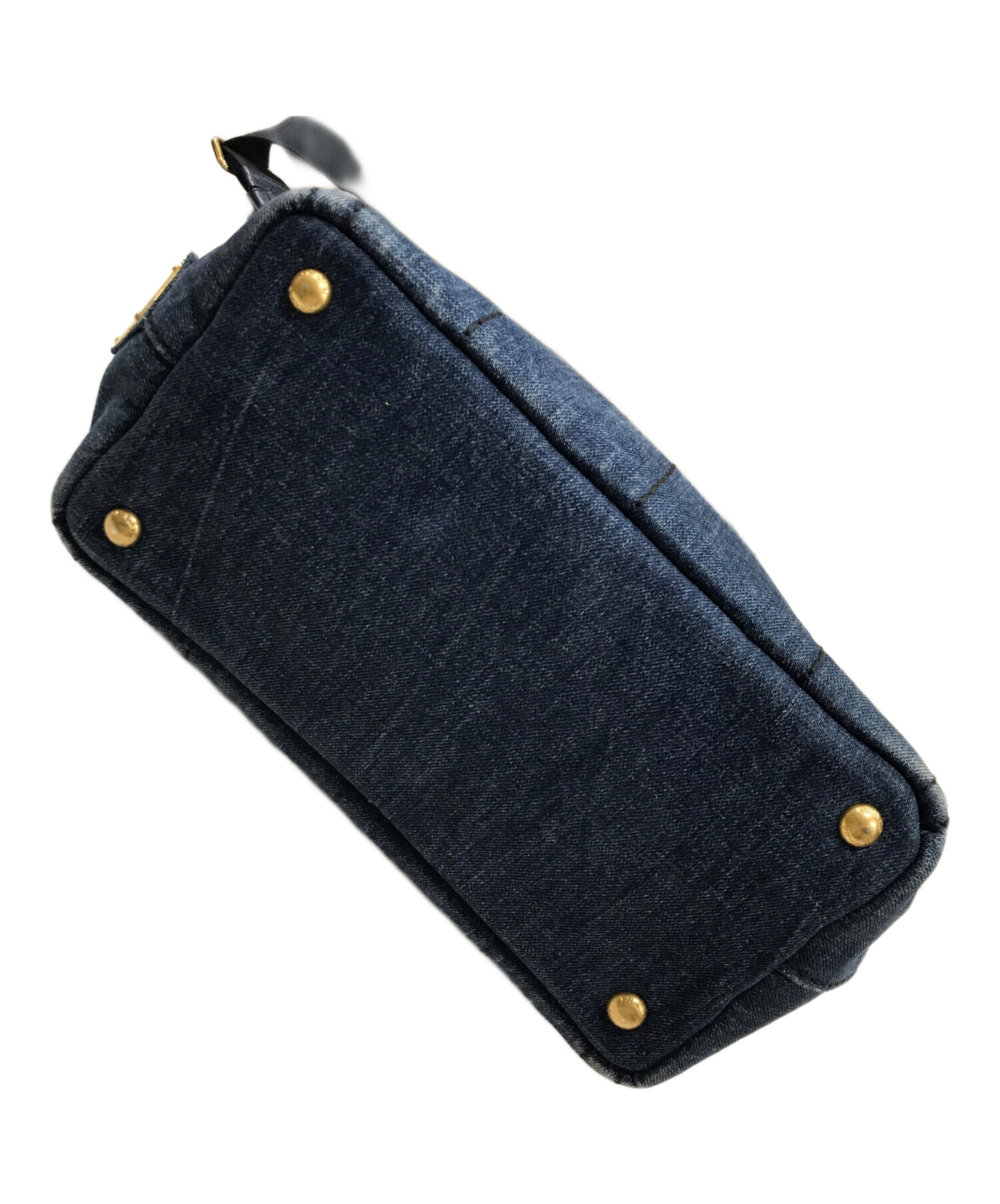 中古・古着通販】PRADA (プラダ) ミニカナパ/デニムキャンバストート 