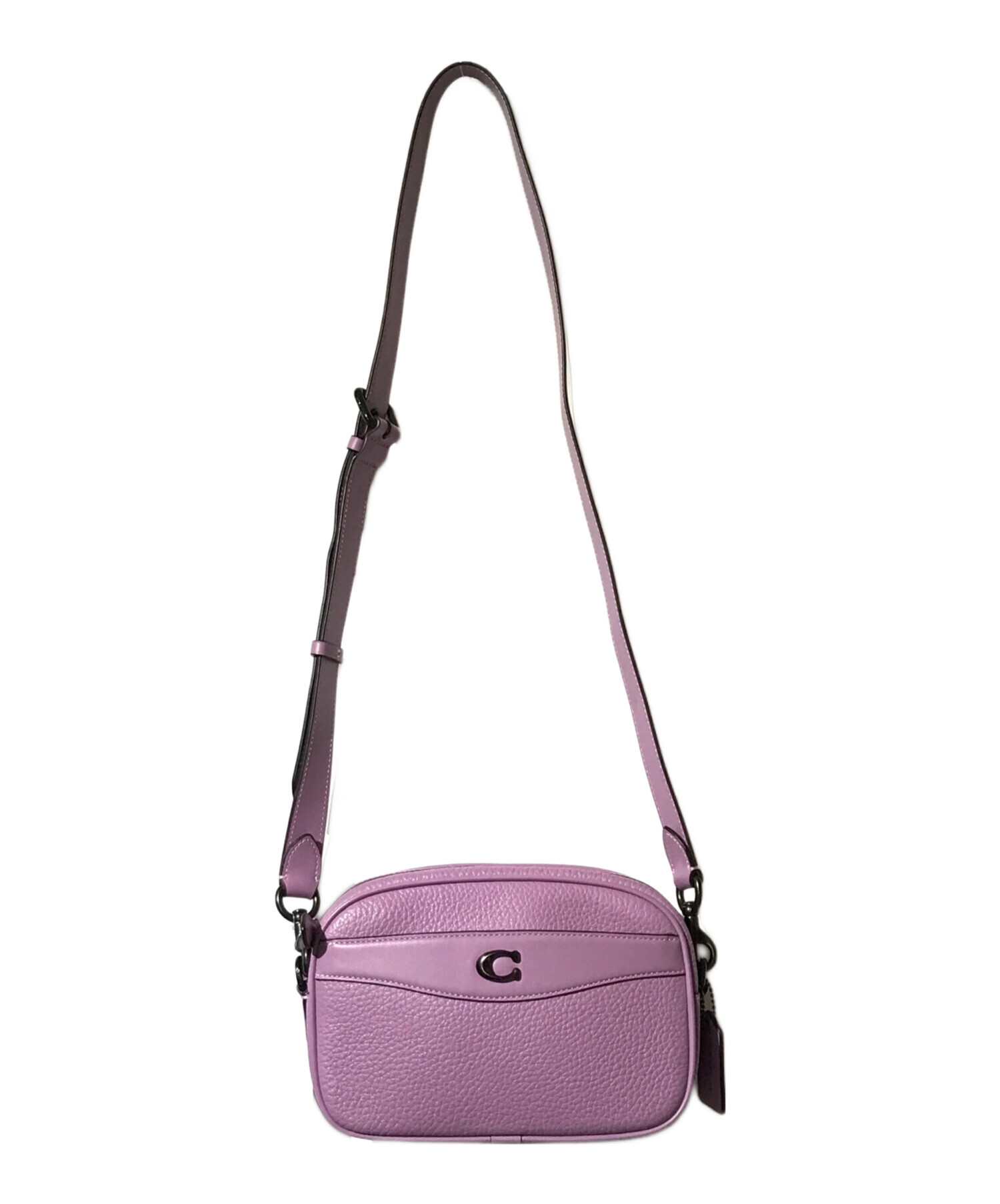 中古・古着通販】COACH (コーチ) カメラショルダーバッグ パープル