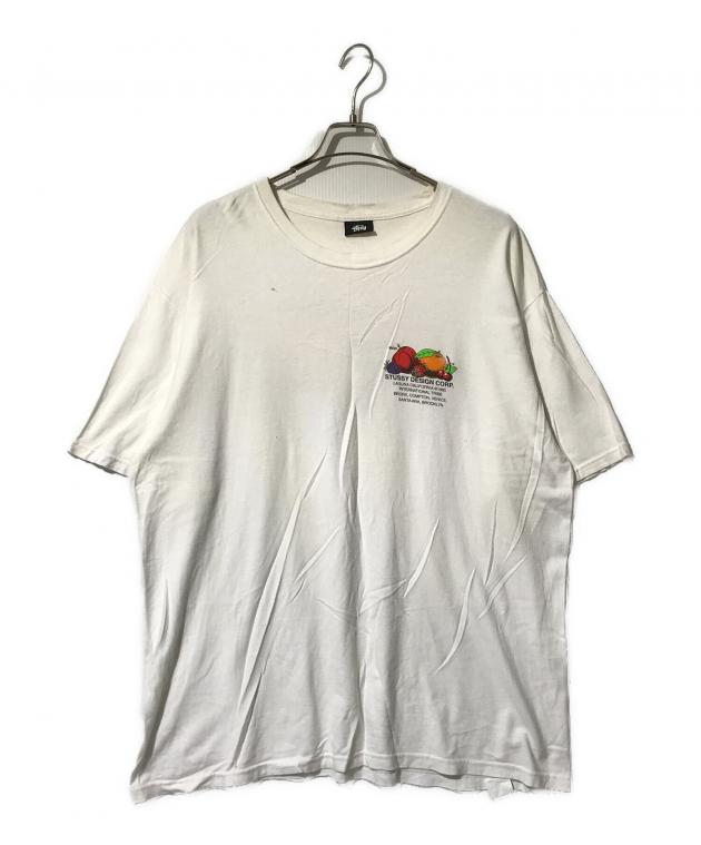 中古・古着通販】stussy (ステューシー) プリントTシャツ ホワイト
