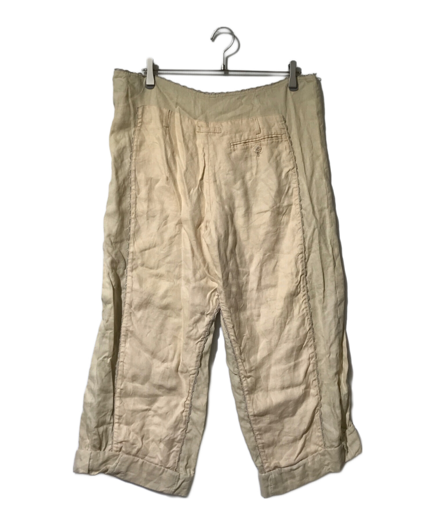 jean paul gaultier linen half pants
