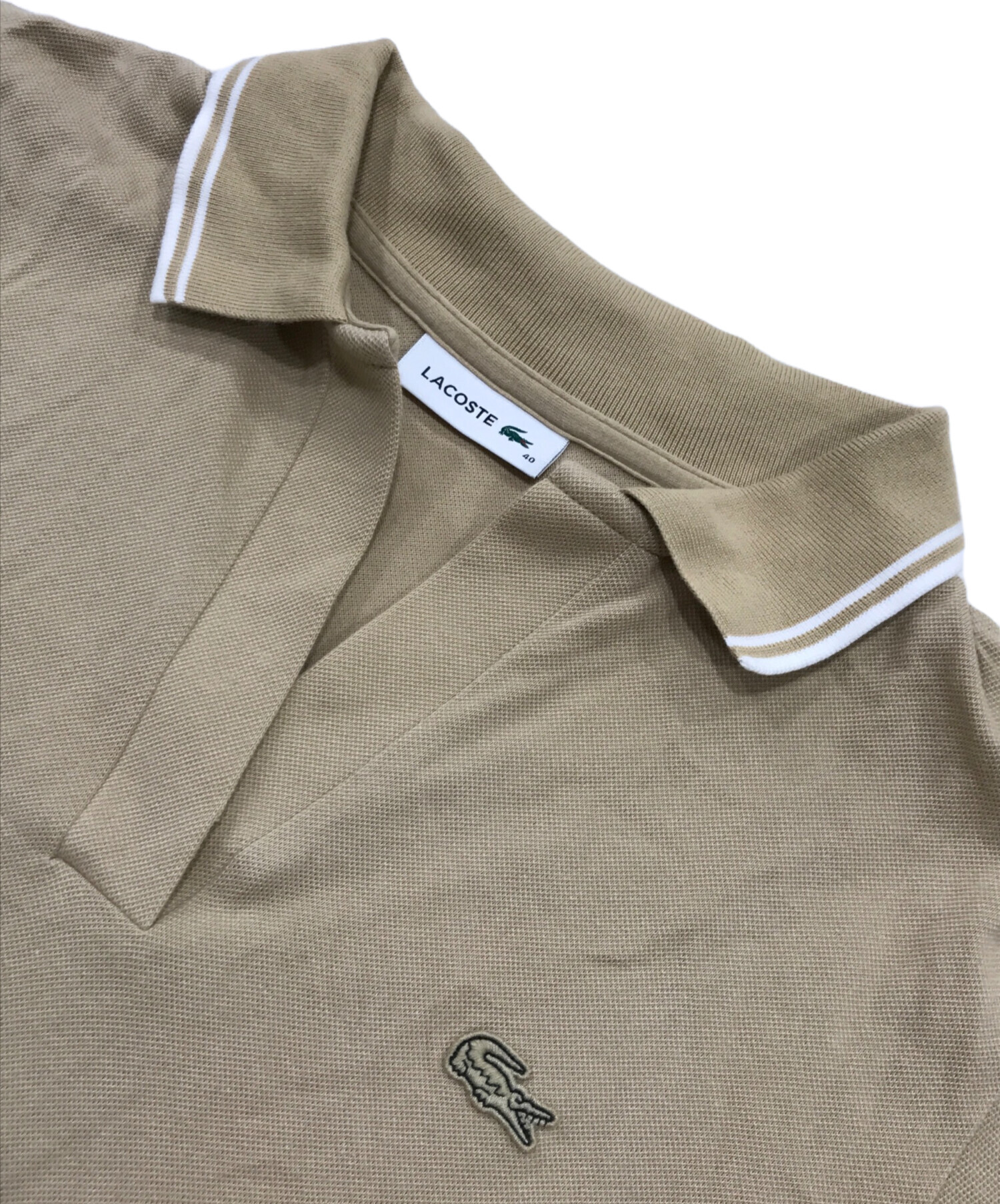 中古・古着通販】LACOSTE (ラコステ) スキッパーネックポロシャツ
