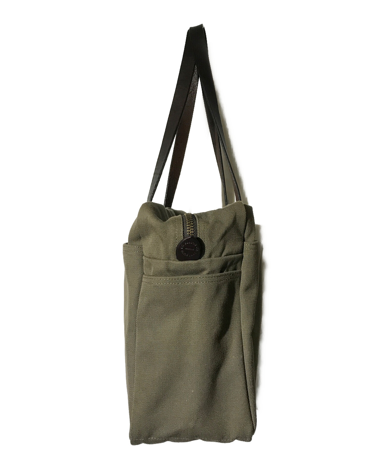 中古・古着通販】FILSON (フィルソン) TOTE BAG WITH ZIPPER オリーブ