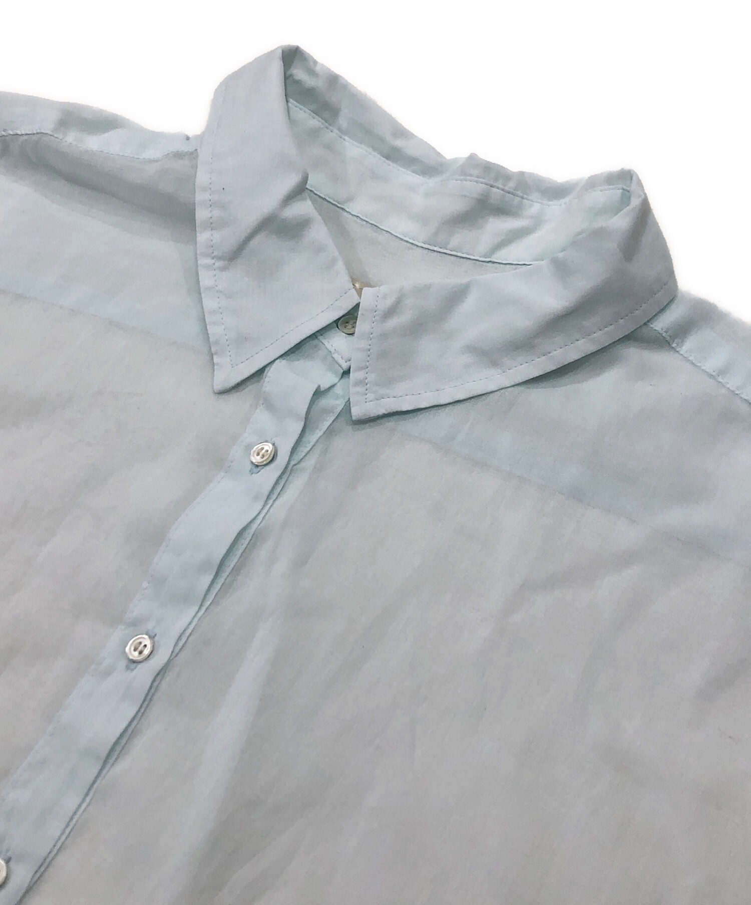 中古・古着通販】Plage (プラージュ) fluffy sheer シャツ スカイ
