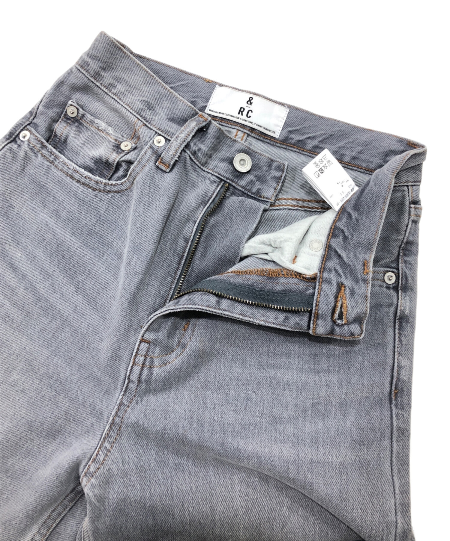 Curensology ＜&RC＞ダメージカーヴィーデニムパンツ 34 Curensology(カレンソロジー)｜〈&RC〉カーヴィーデニムパンツ/ブルー