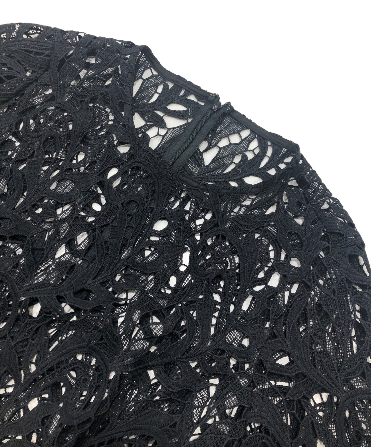 中古・古着通販】anuans (アニュアンス) スカラレースフレアスリーブ