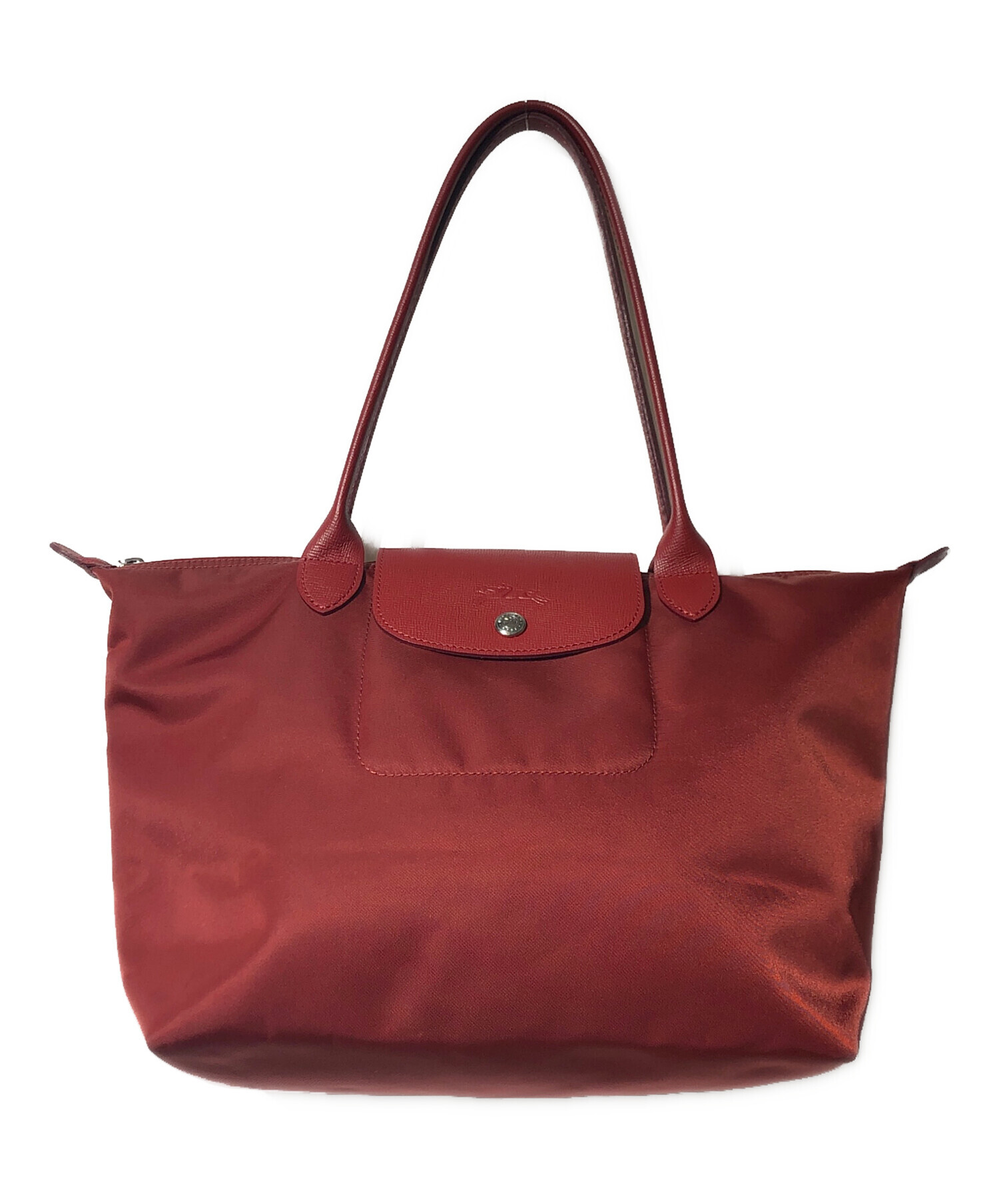 中古・古着通販】LONGCHAMP (ロンシャン) ハンドバッグ レッド 