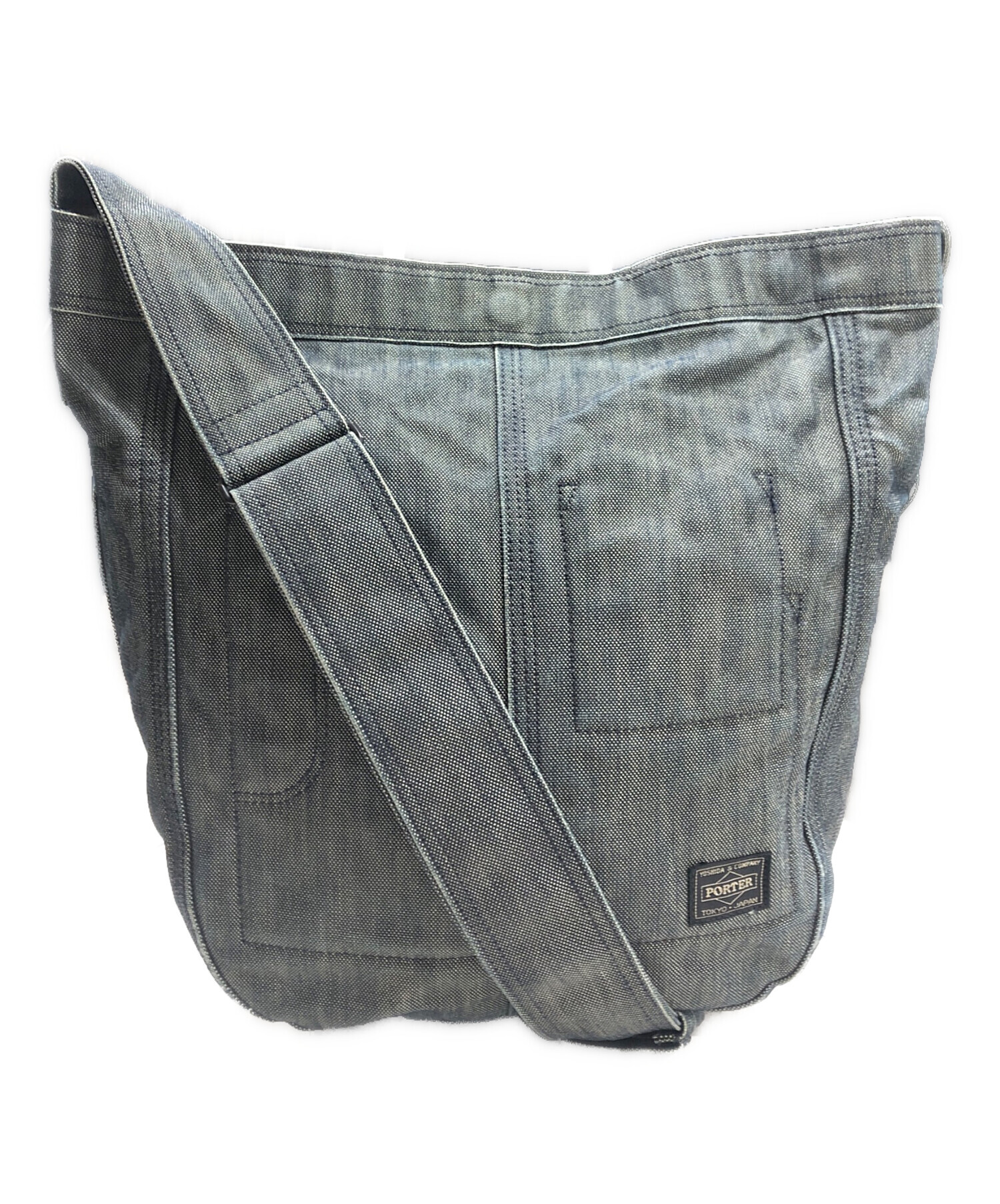 中古・古着通販】PORTER (ポーター) ショルダーバッグ インディゴ 