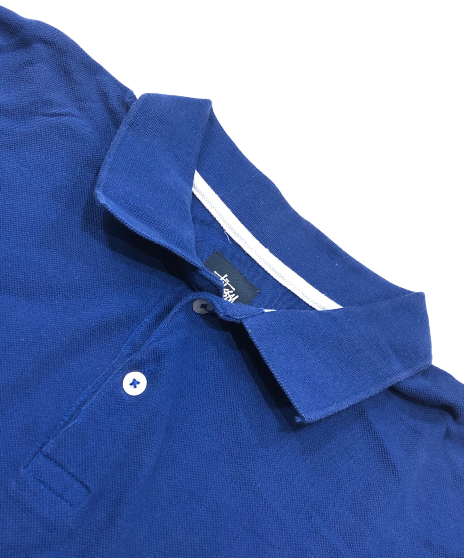 中古・古着通販】stussy (ステューシー) ポロシャツ ブルー サイズ:M 