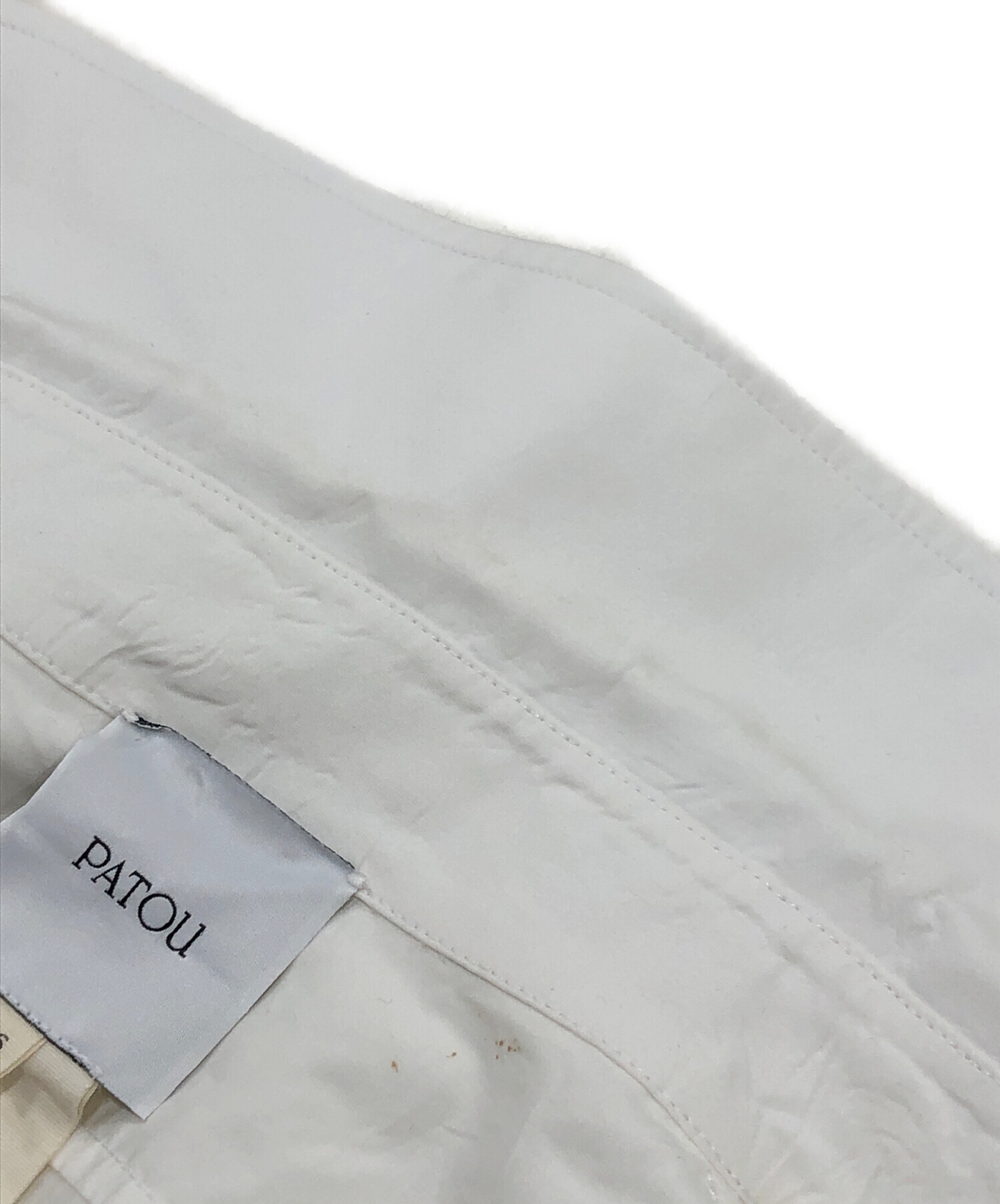 中古・古着通販】patou (パトゥ) オーバーサイズシャツ ホワイト
