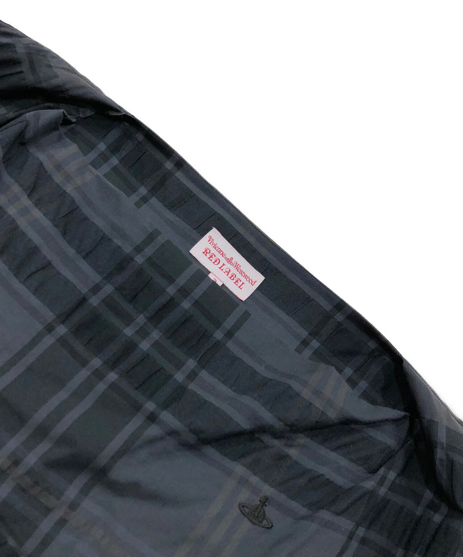 Vivienne RED チェック ドロスト ワンピース 黒 M レア 美品 中古・古着通販】Vivienne Westwood RED LABEL (ヴィヴィアンウエスト
