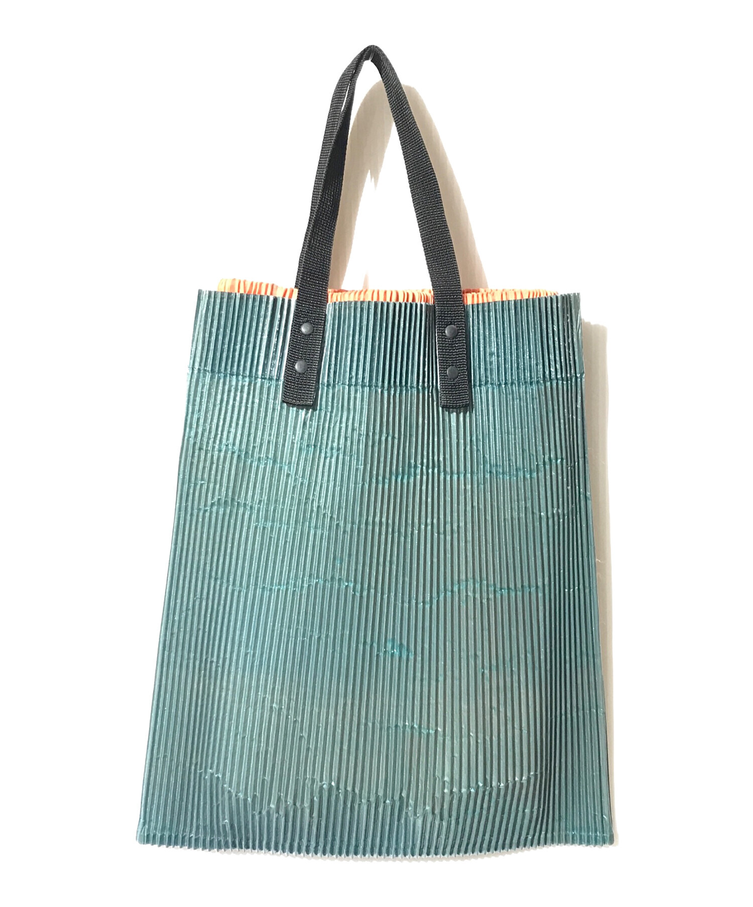 【超激レアvintage】ISSEY MIYAKE ツイードペイントトートバッグ 中古・古着通販】ISSEY MIYAKE (イッセイミヤケ) ポリプリーツトート