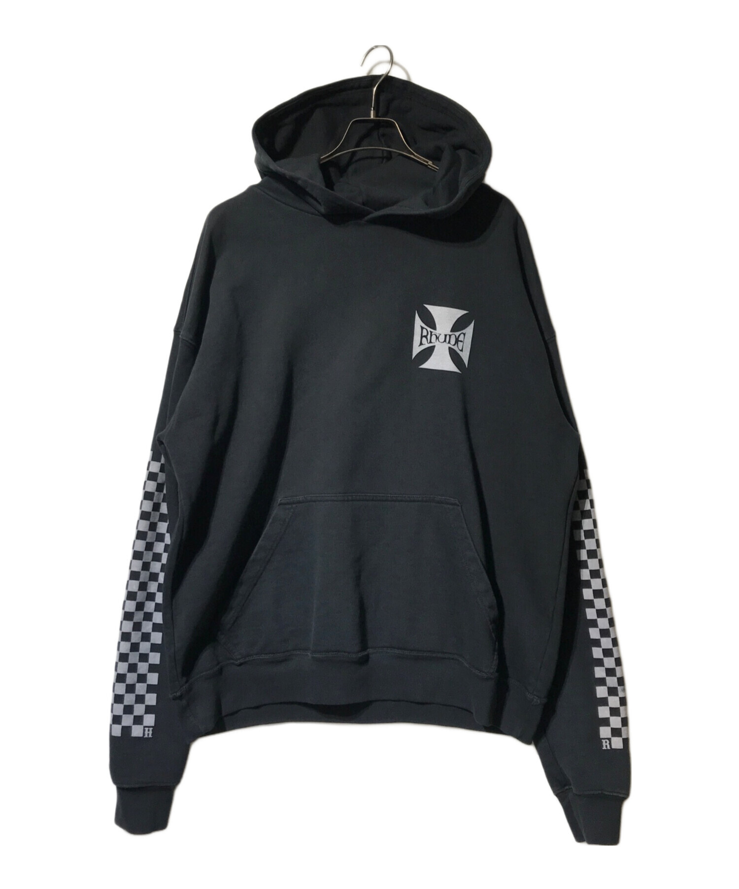 中古・古着通販】RHUDE (ルード) CLASSIC CHECKER HOODIE ブラック 